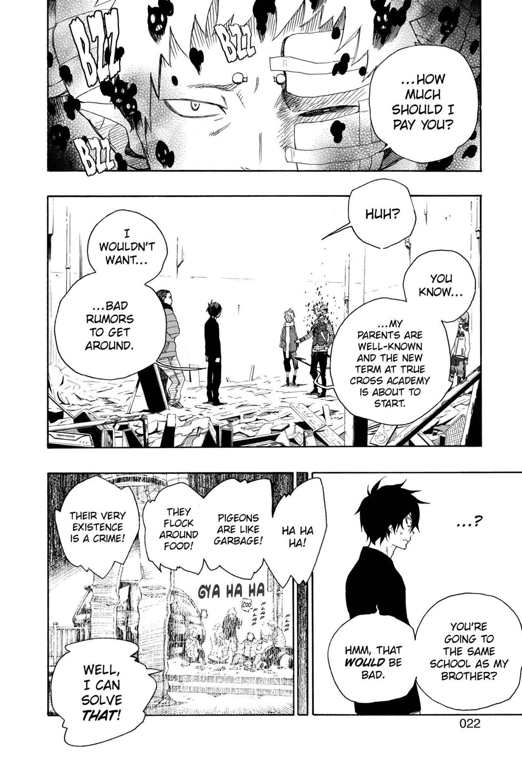 Blue Exorcist Chapter 1 - Page 22