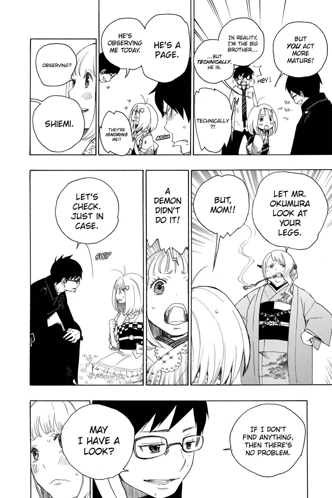 Blue Exorcist Chapter 3 - Page 22