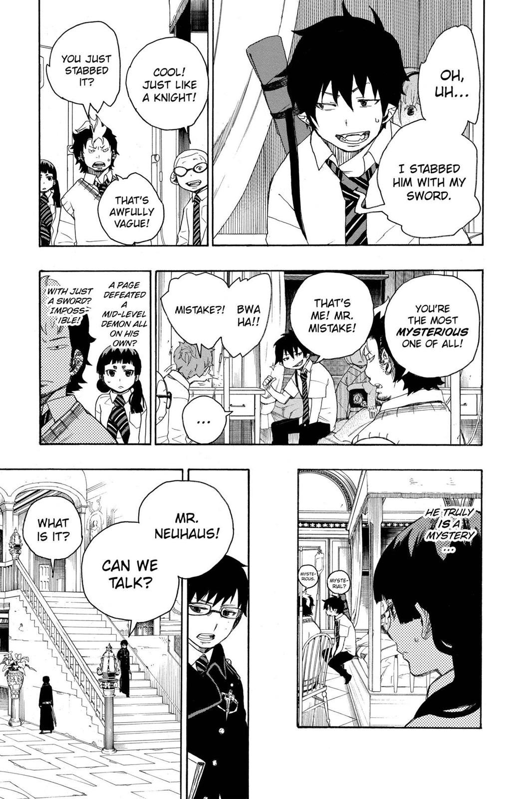 Blue Exorcist Chapter 7 - Page 9