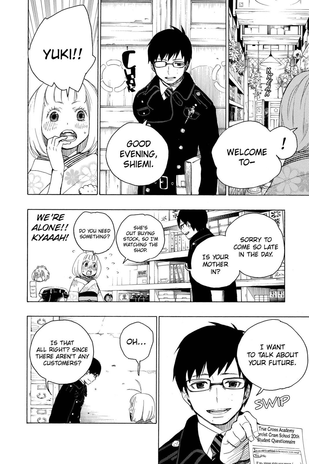 Blue Exorcist Chapter 7 - Page 14