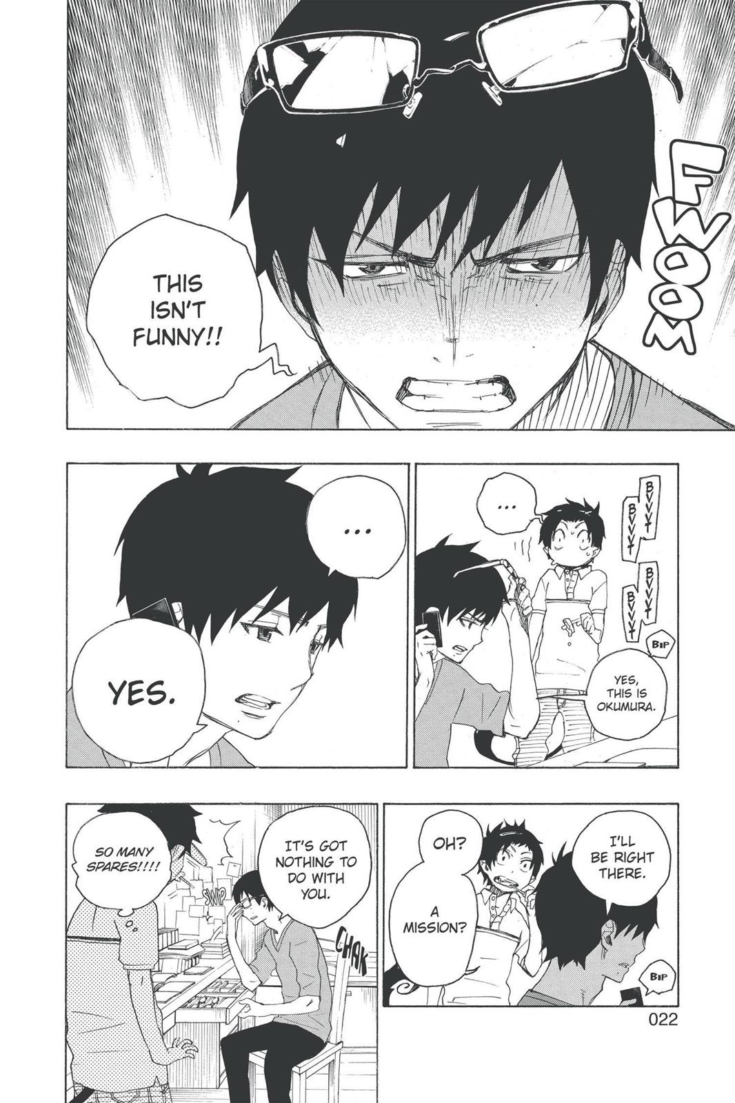 Blue Exorcist Chapter 8 - Page 22