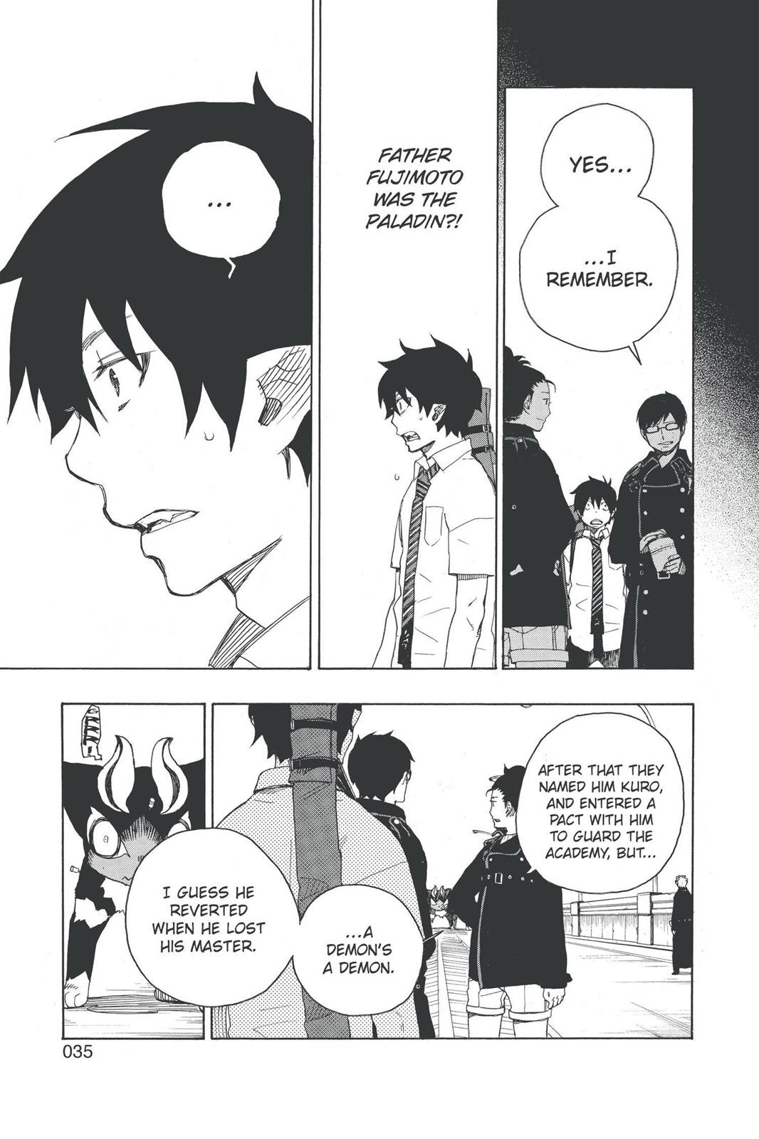 Blue Exorcist Chapter 8 - Page 35