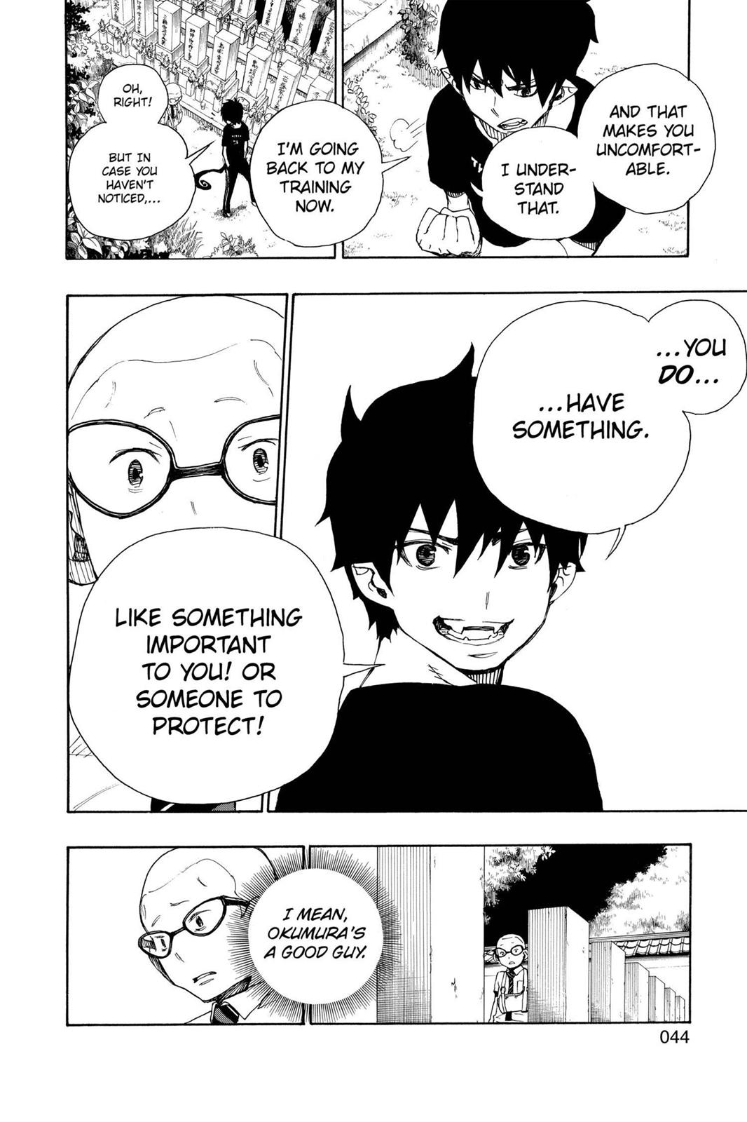 Blue Exorcist Chapter 20 - Page 44