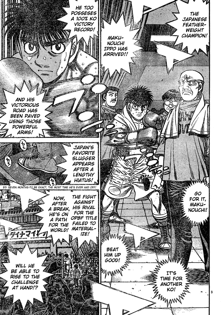 Hajime no Ippo Chapter 729 - Page 3