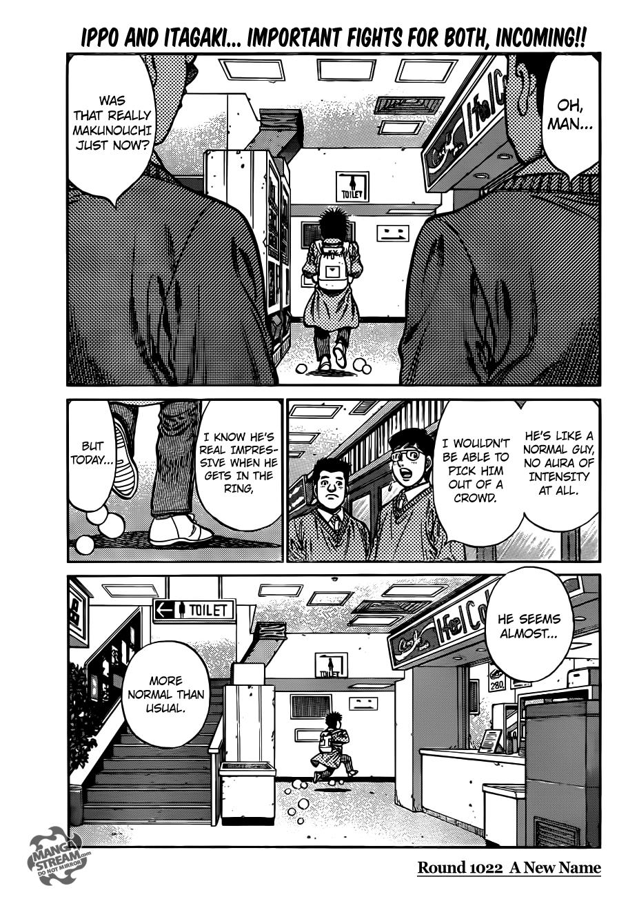 Hajime no Ippo Chapter 1022 - Page 3