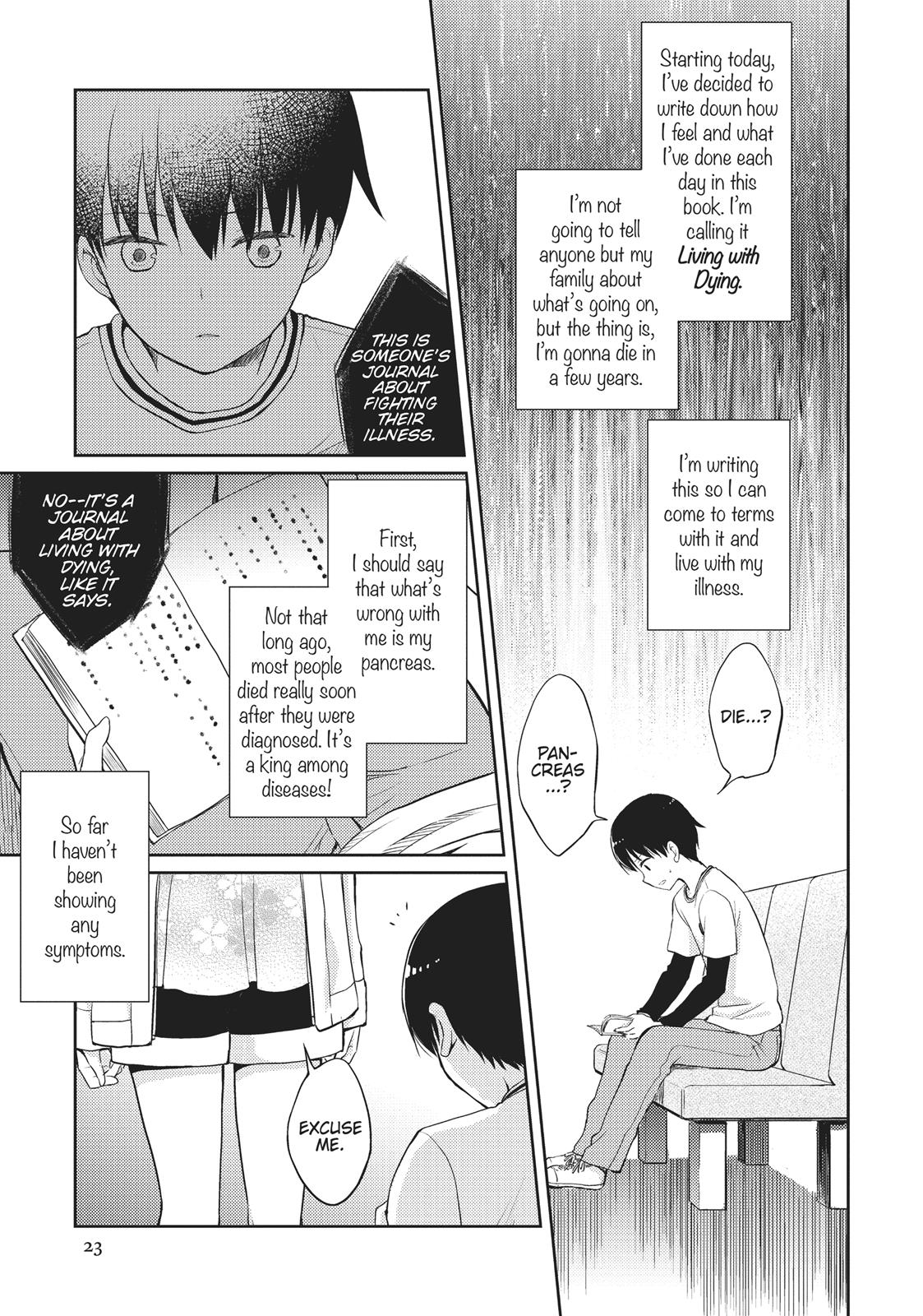 I Want to Eat Your Pancreas Chapter 1 - Page 23