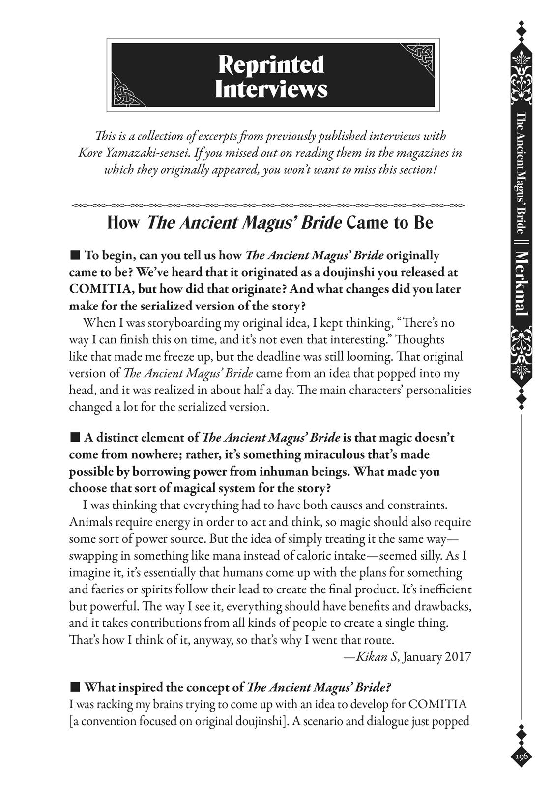 The Ancient Magus' Bride Chapter 40.5 - Page 193