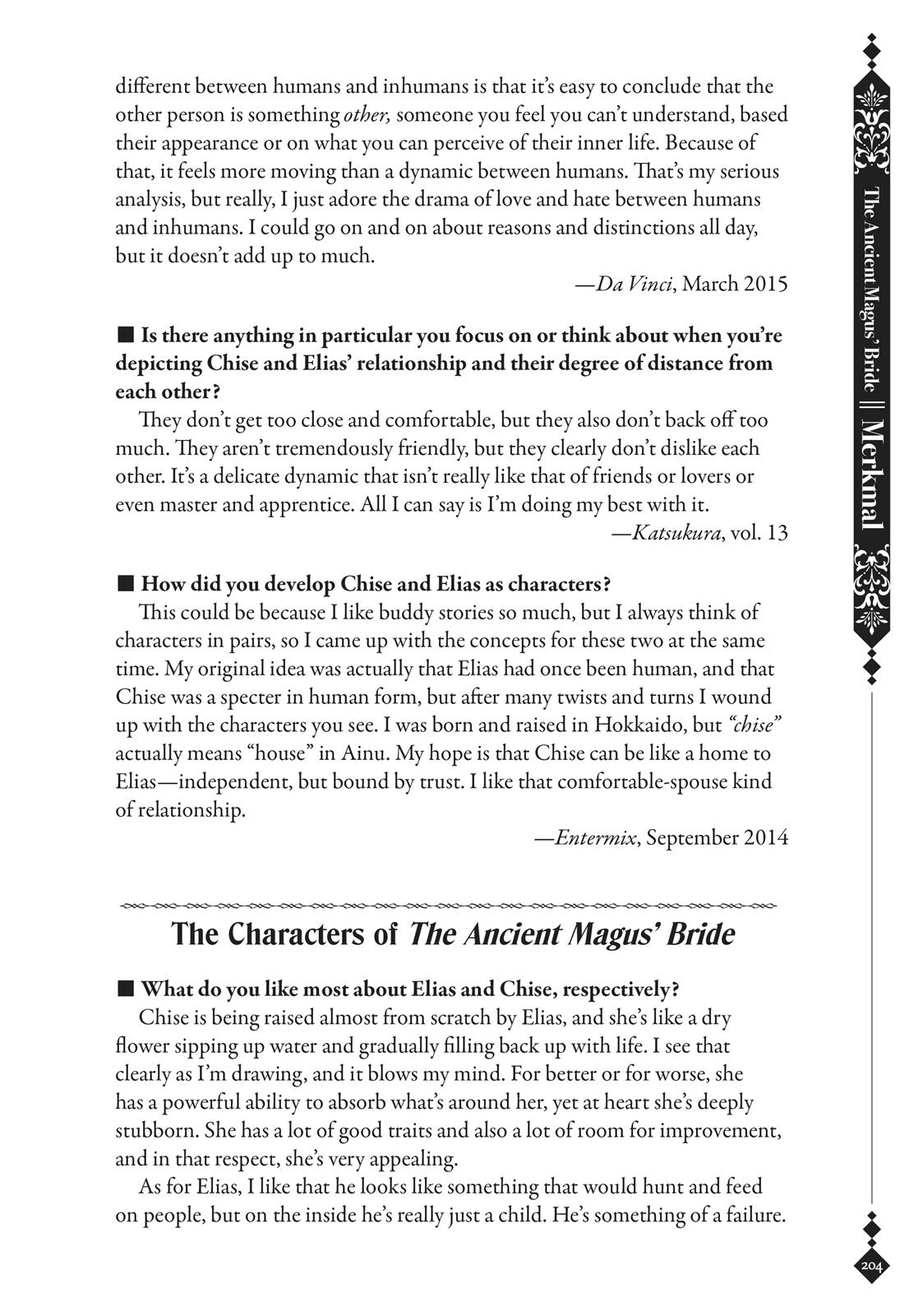 The Ancient Magus' Bride Chapter 40.5 - Page 201