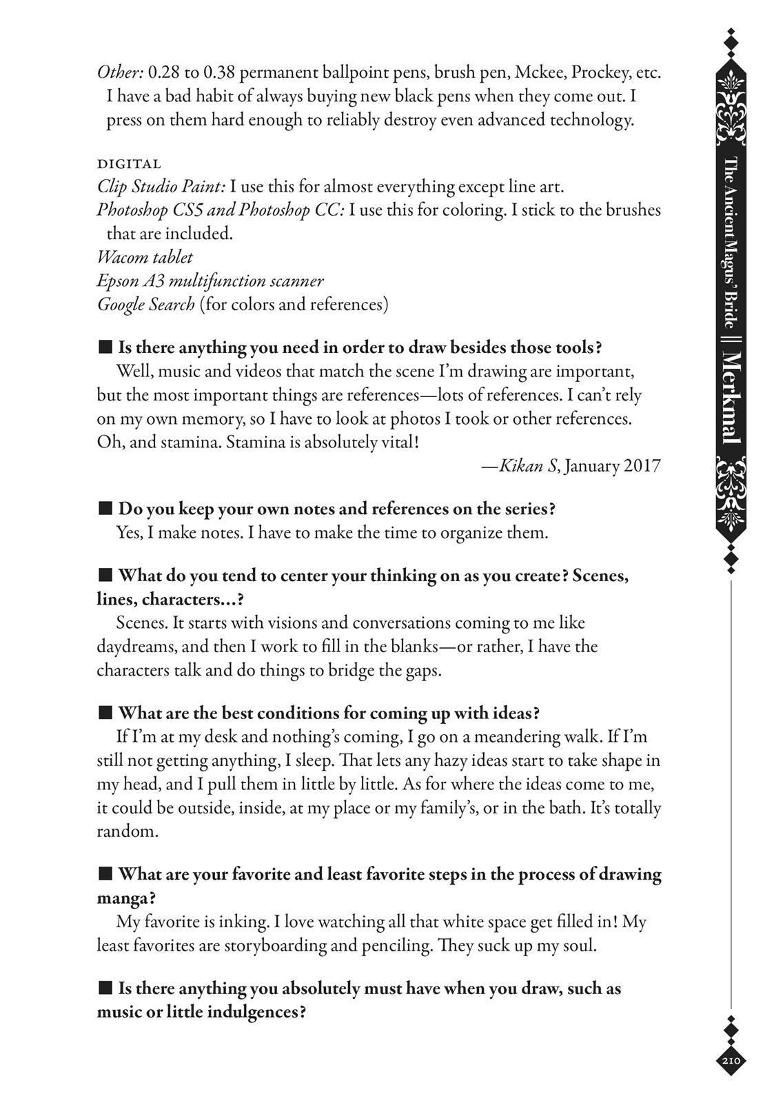 The Ancient Magus' Bride Chapter 40.5 - Page 207