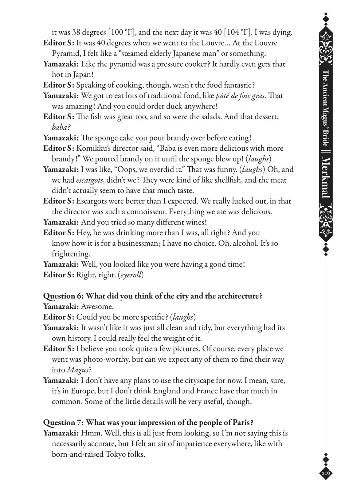 The Ancient Magus' Bride Chapter 40.5 - Page 213