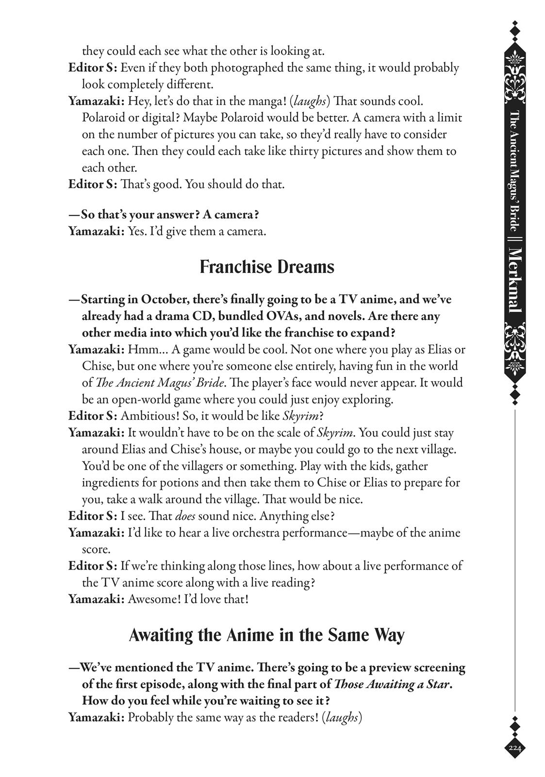 The Ancient Magus' Bride Chapter 40.5 - Page 221