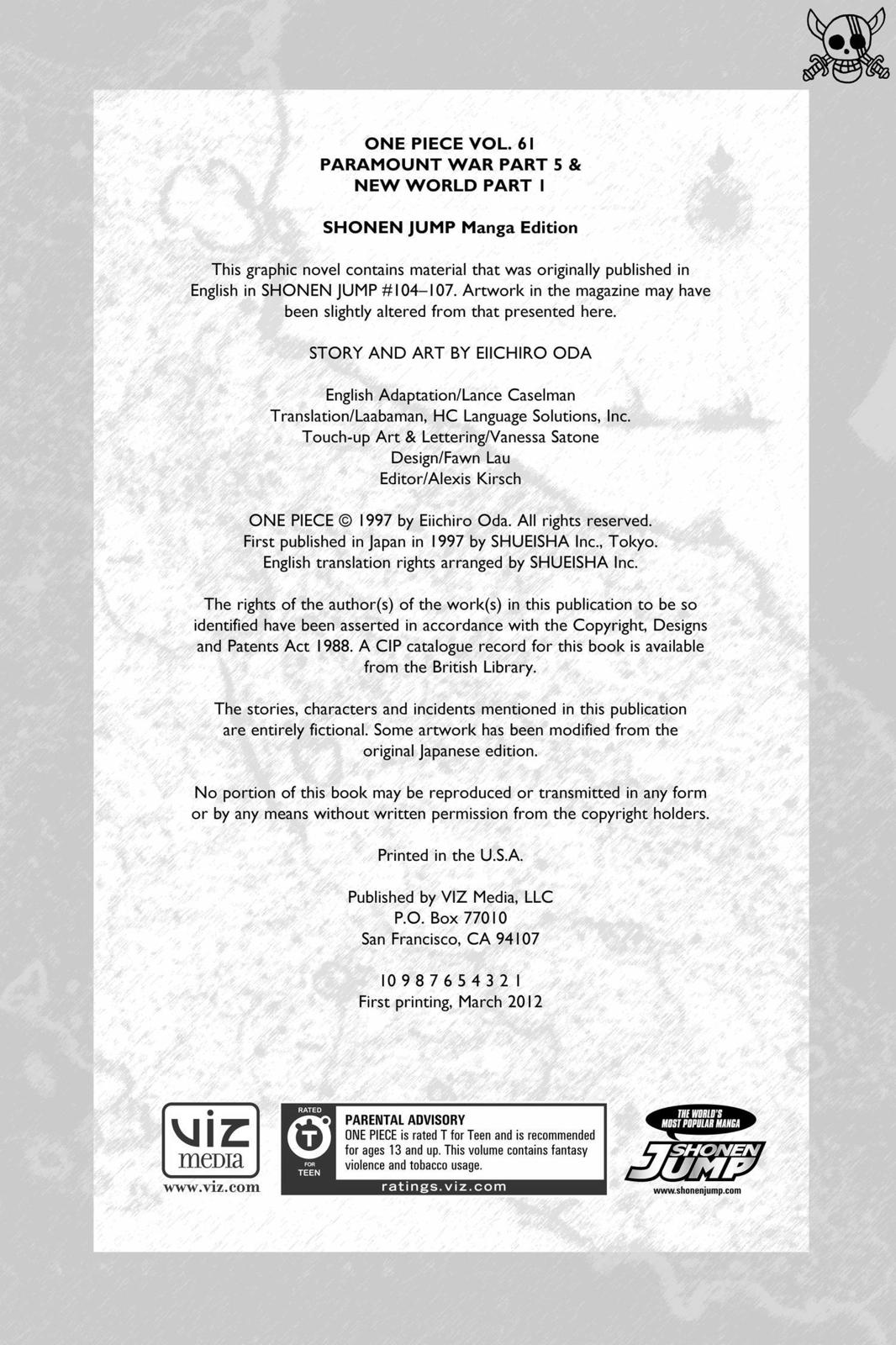 One Piece Chapter 595 - Page 3